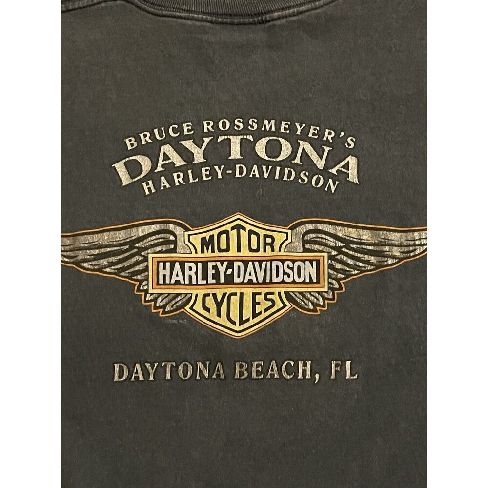 Harley-Davidson Men's T-Shirt Size Large Cool Graphic Daytona Beach FL